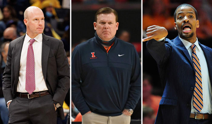 Seton Hall's Kevin Willard; Illinois's Brad Underwood; George Mason's Kim English